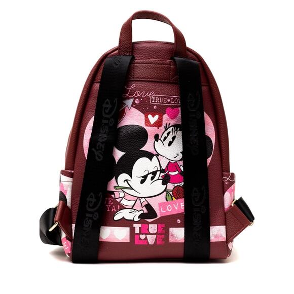 Disney Wondapop Designer Series Mickey and Minnie Mouse Love Backpack 12” - Picture 4 of 7